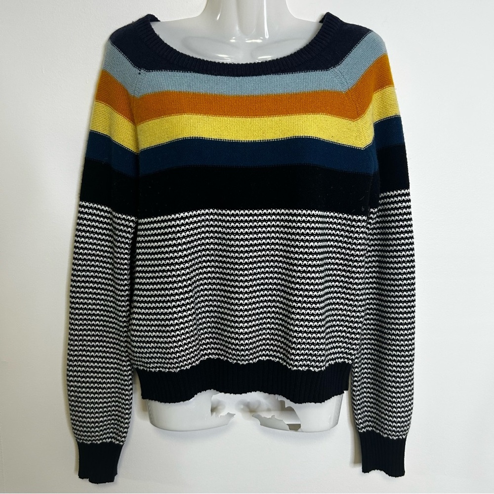 ◾️Si-Iae Cotton Modal Wool Cashmere Blend Striped Sweater